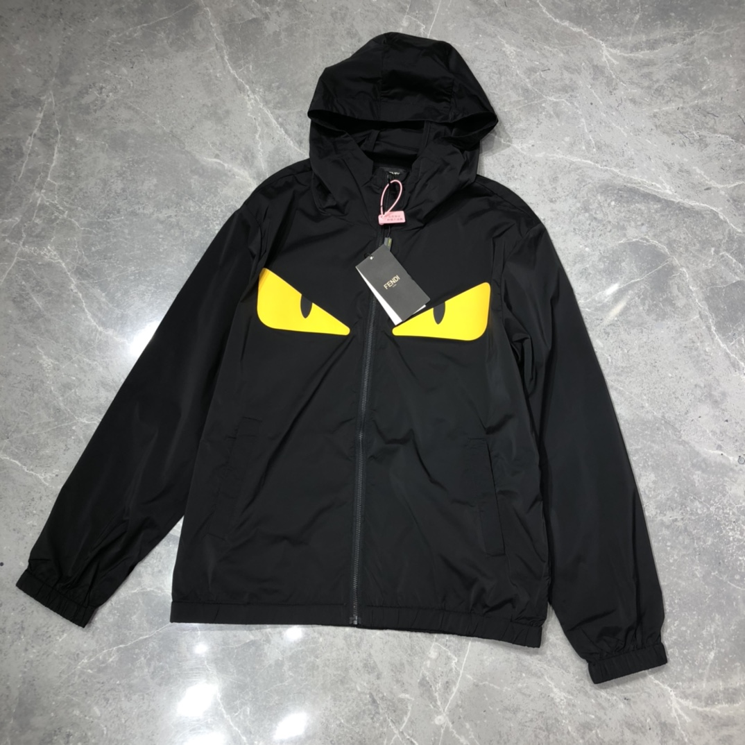 Fendi Jacket tech satin in Black