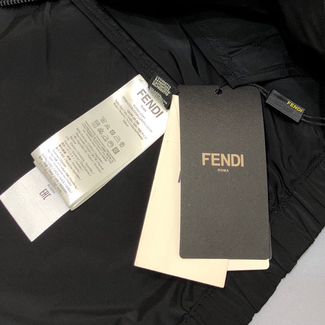 Fendi Jacket tech satin in Black