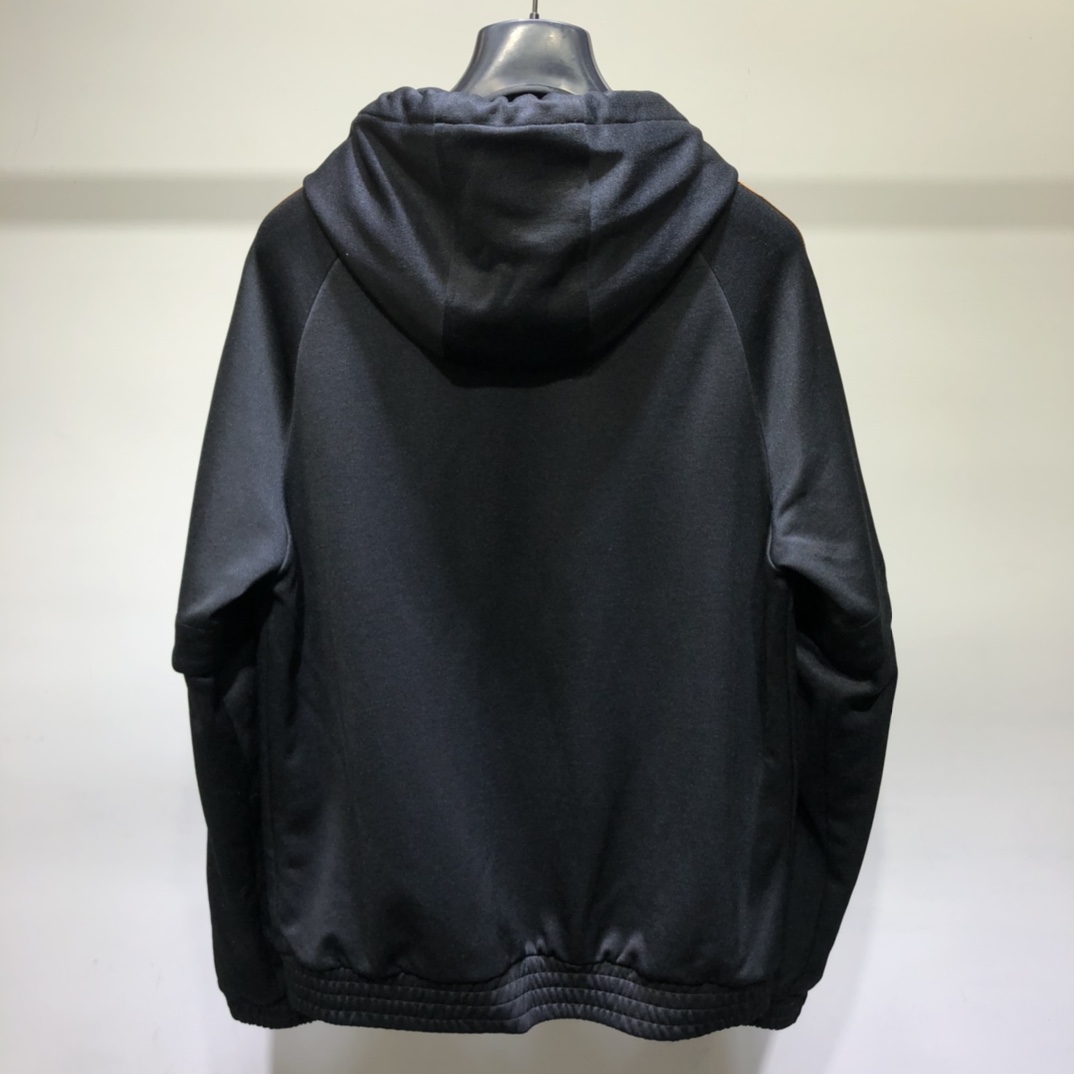 Fendi Jacket nylon windbreaker in Black