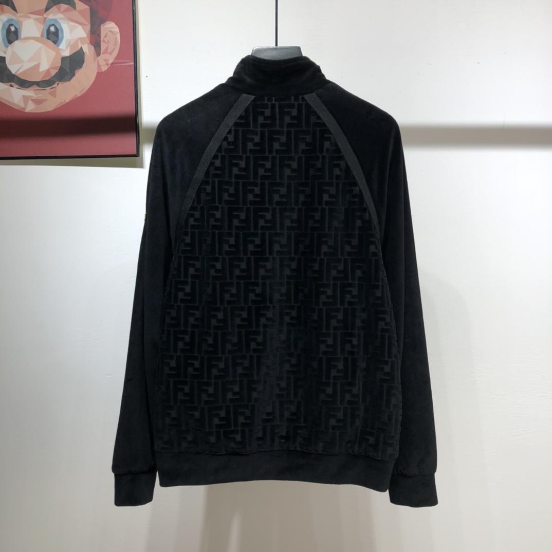 Fendi Jacket jersey in Black