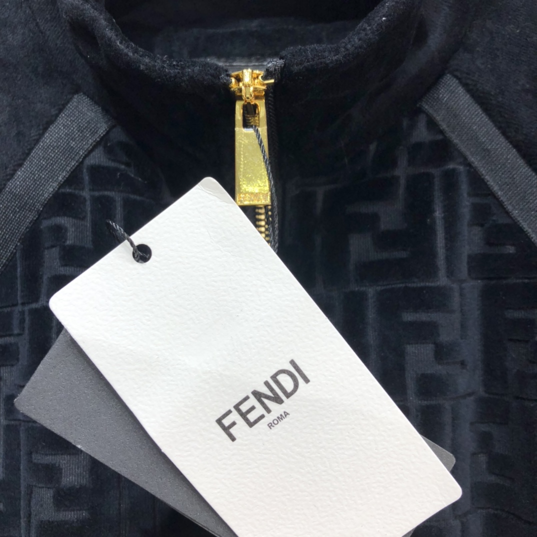 Fendi Jacket jersey in Black