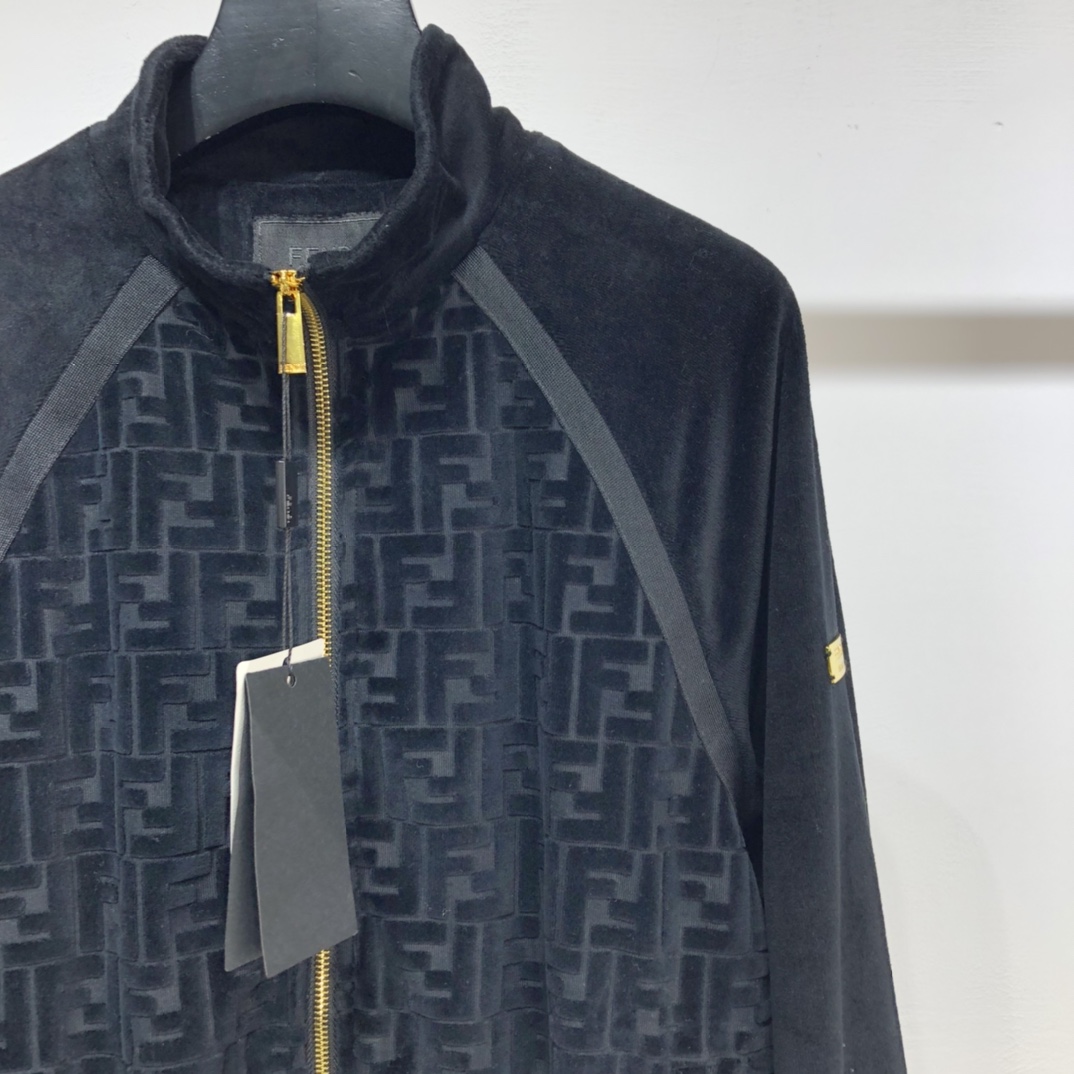 Fendi Jacket jersey in Black