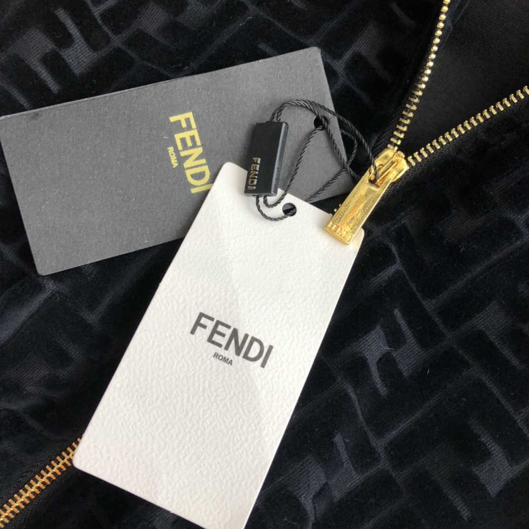 Fendi Jacket jersey in Black