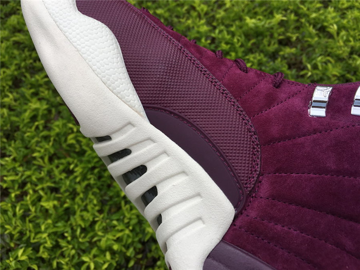 Air Jordan 12 Bordeaux Suede Purple Sneakers 6CABFC1C9D27