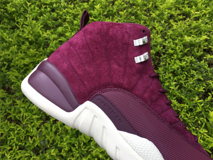 Air Jordan 12 Bordeaux Suede Purple Sneakers 6CABFC1C9D27