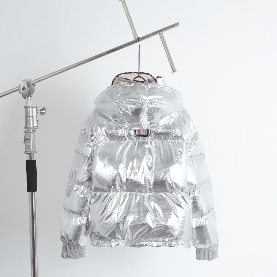 Fendi Down Jacket tech fabric in Sliver