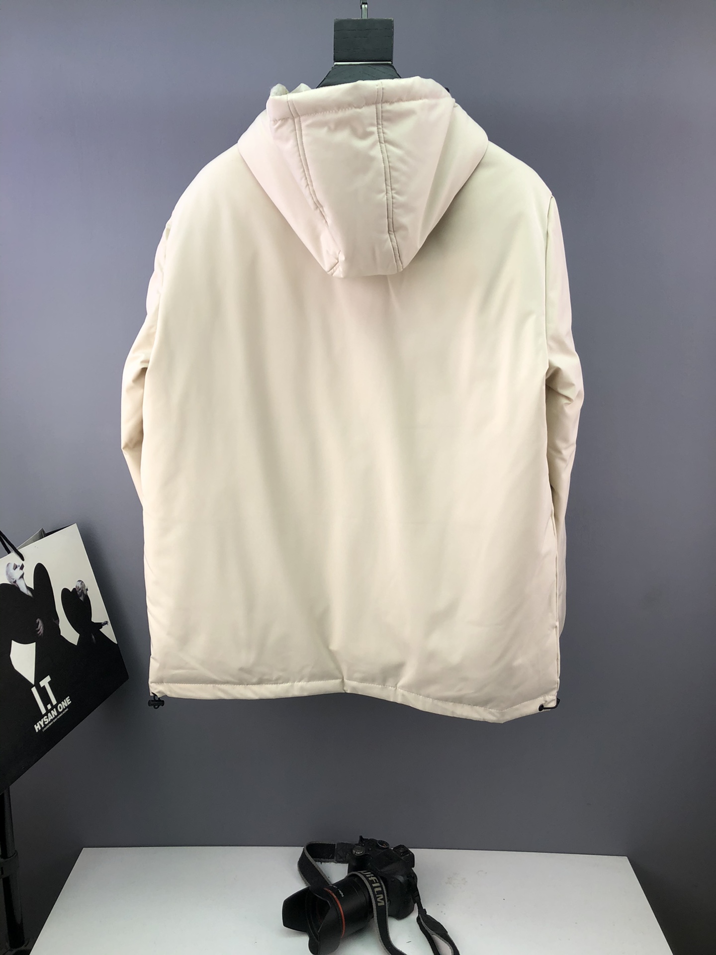 Fendi Down Jacket tech fabric in Cream