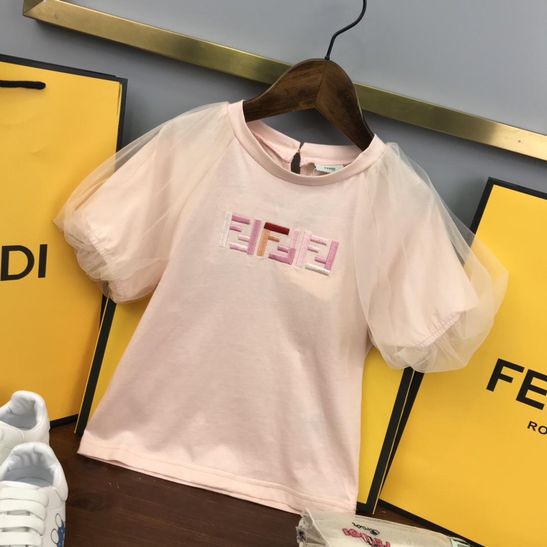 Fendi 2022 T-Shirt and Skirt Set in Pink