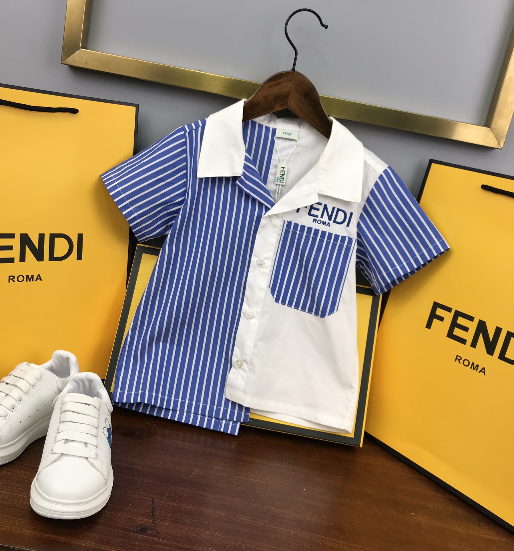 Fendi 2022 New Top Quality Children Shirt
