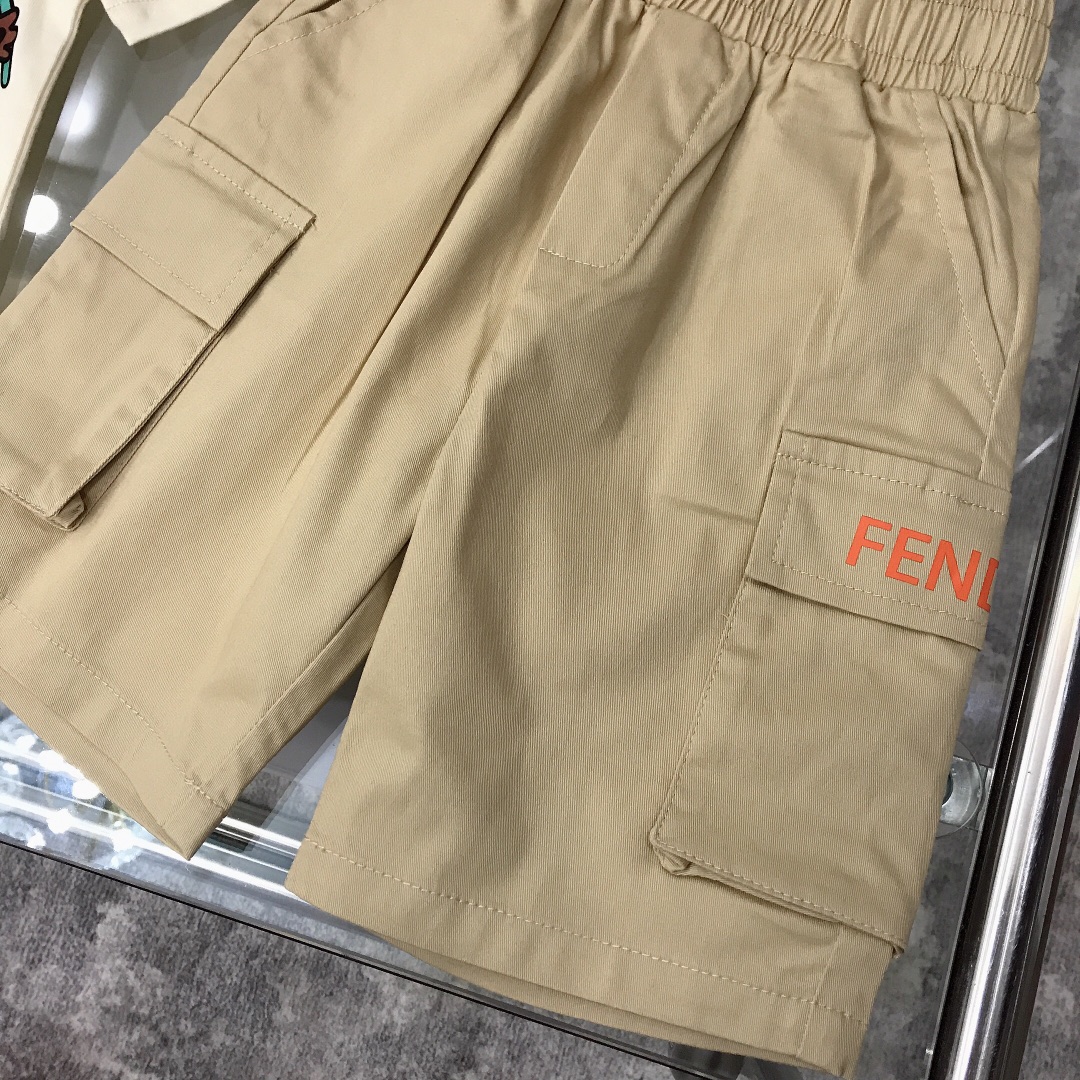 Fendi 2022 Children T-shirt and Shorts Set