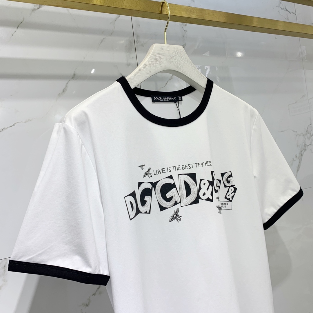 Dolce&Gabbana T-shirt Printed Cotton in White