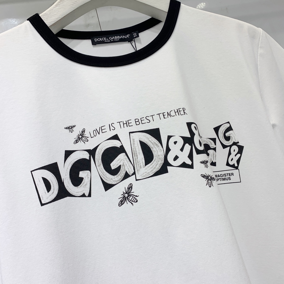 Dolce&Gabbana T-shirt Printed Cotton in White