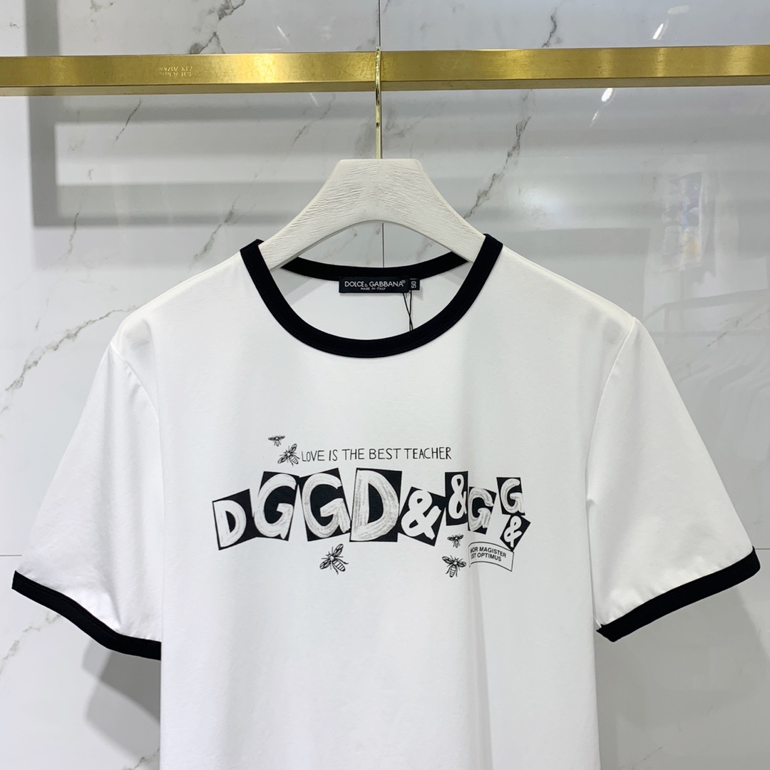 Dolce&Gabbana T-shirt Printed Cotton in White