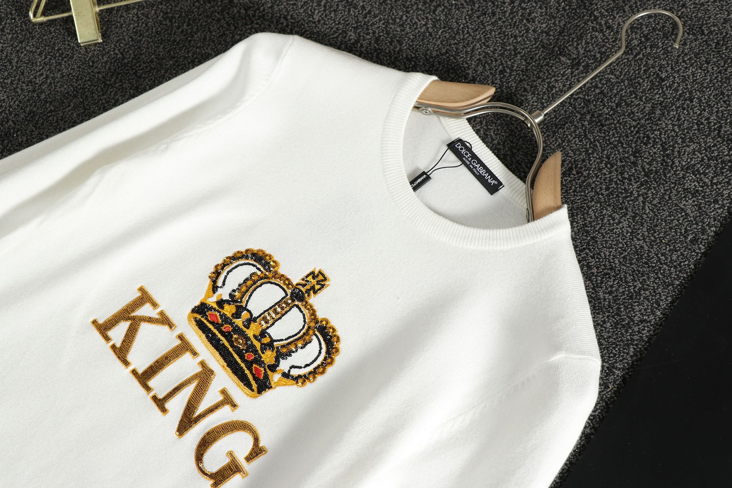 Dolce&Gabbana Hoodie Milano Logo in White