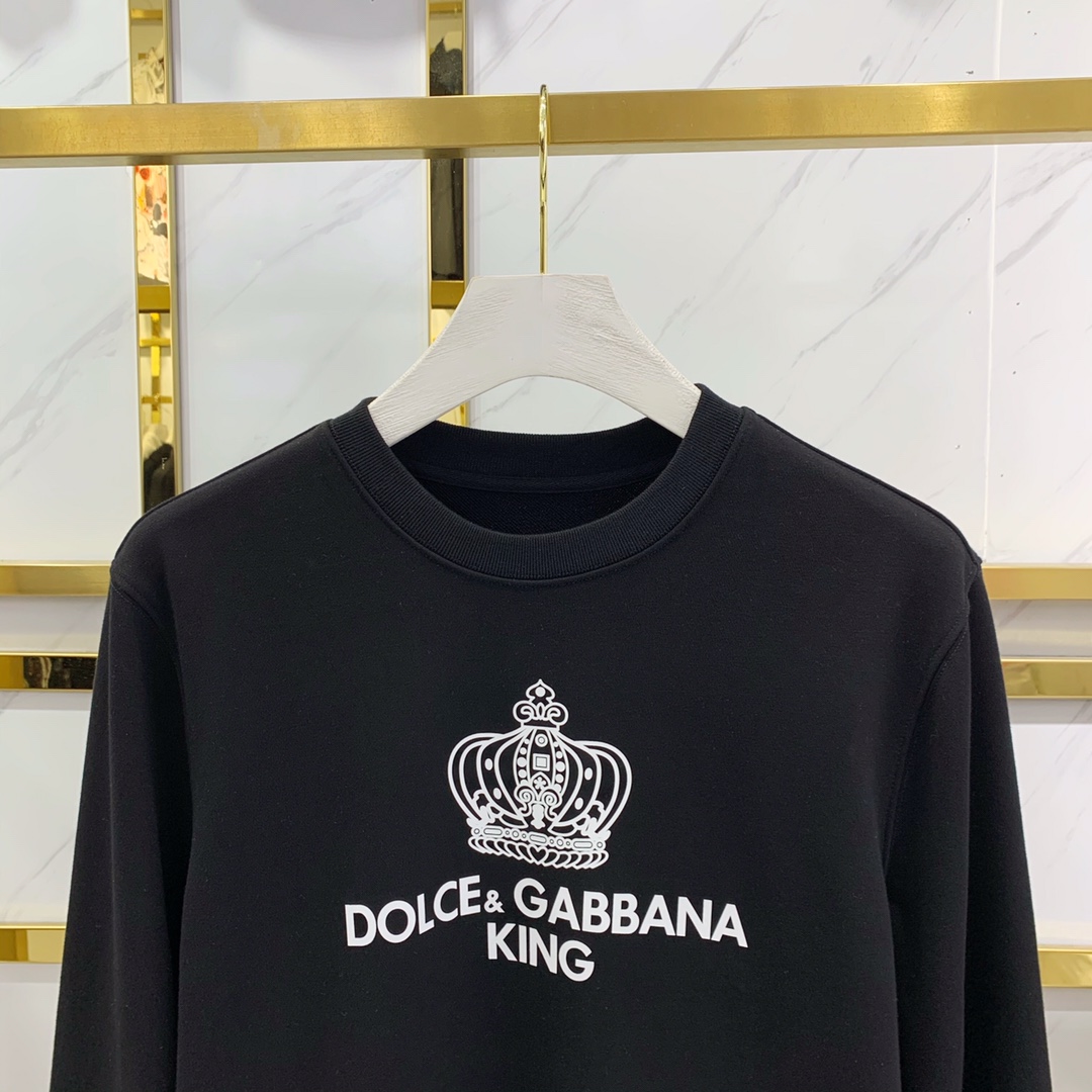 Dolce&Gabbana Hoodie Milano Logo in Black