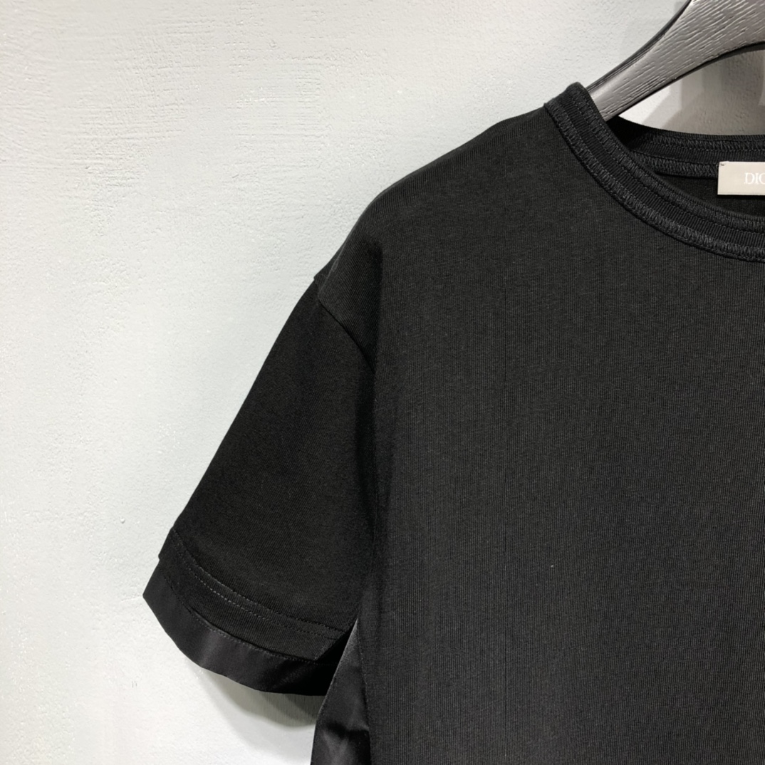 Dior x sacai Patch pocket stitching T-shirt