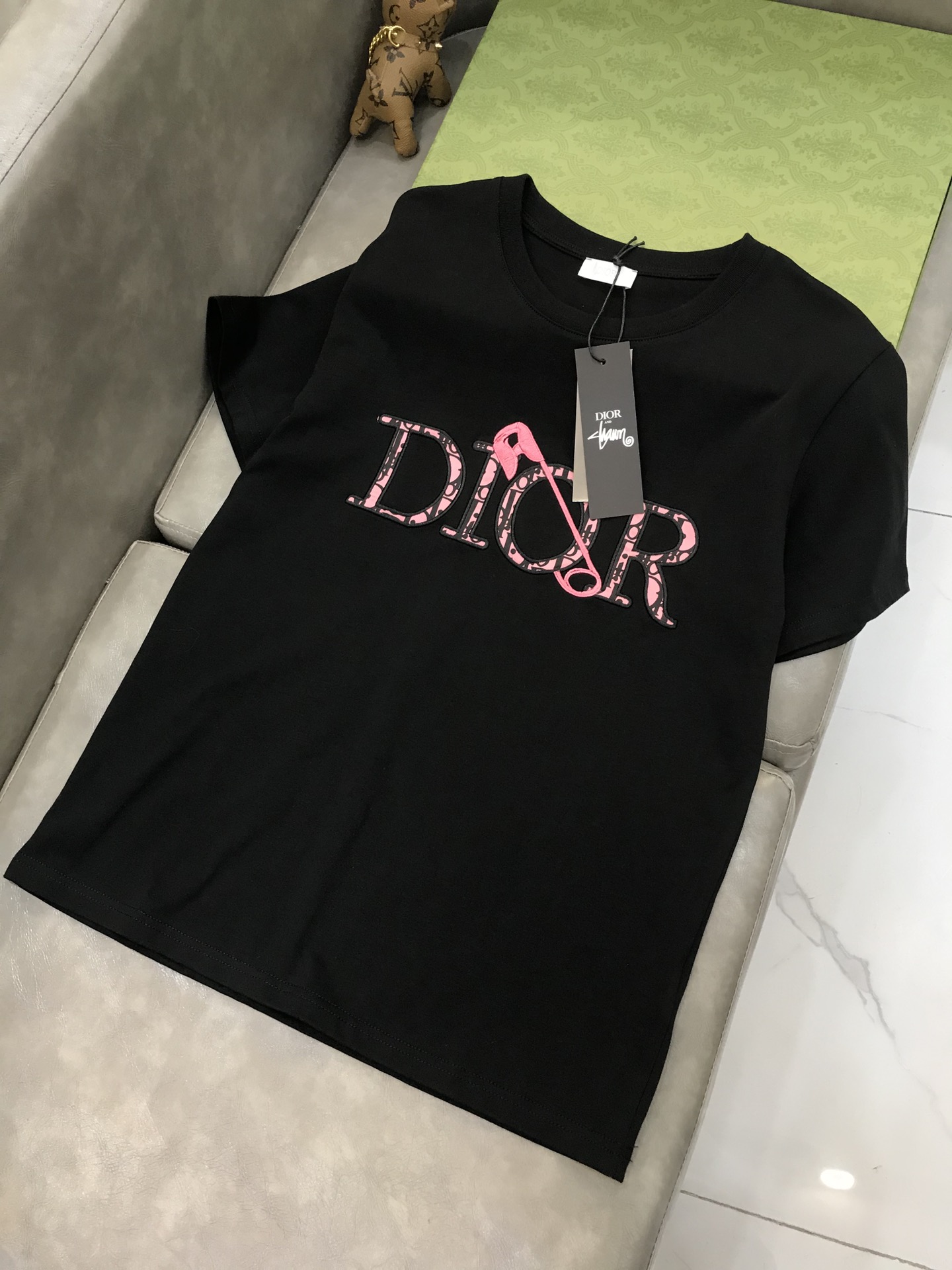 Dior T-shirt Oversized Cotton in Black