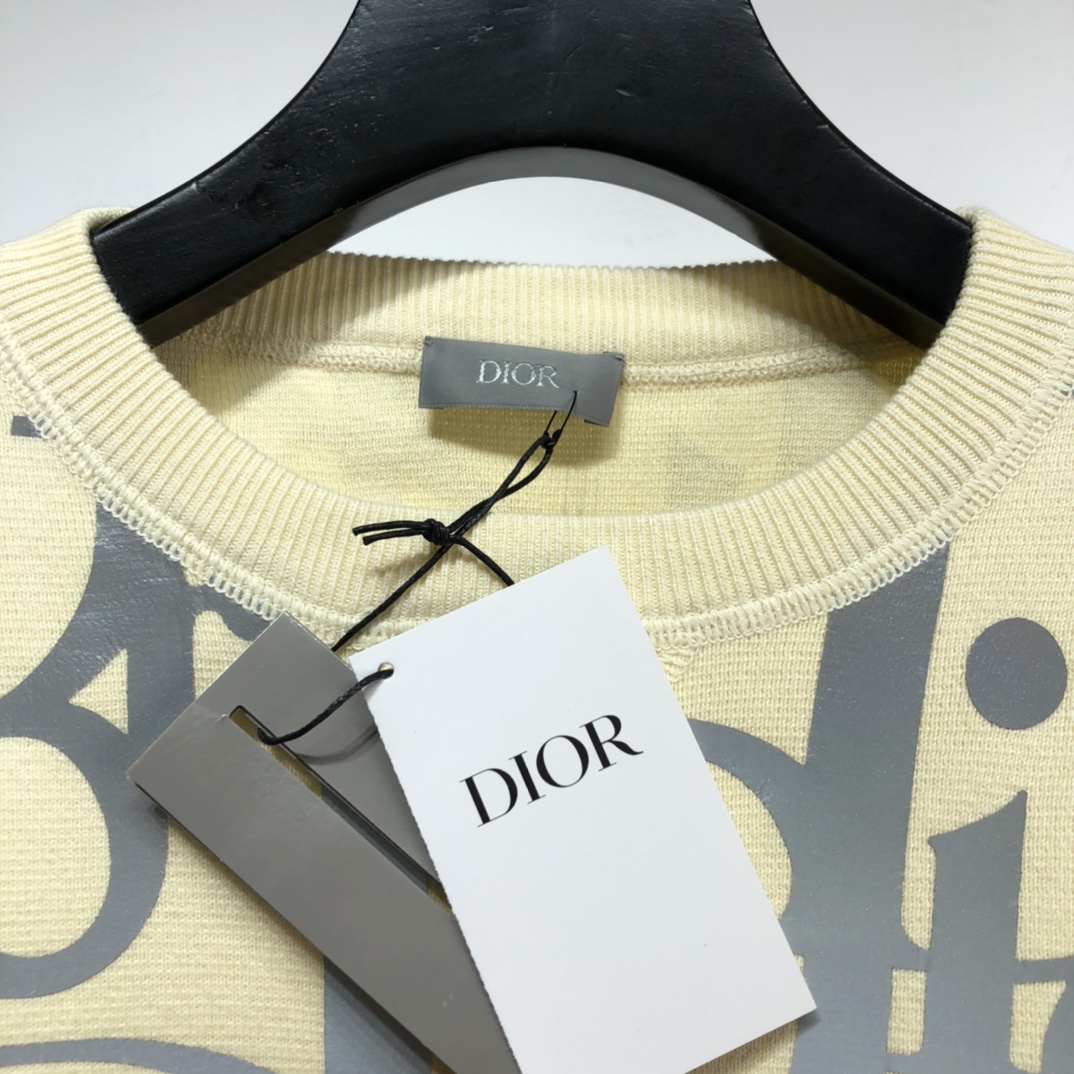 Dior Sweatshirt Reflective Oblique in Black