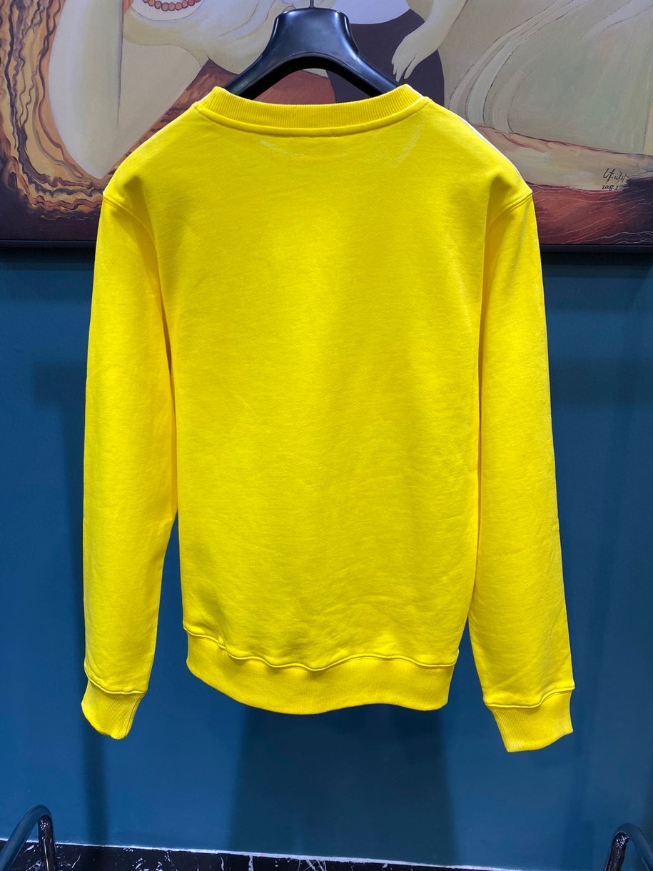 Dior Sweatshirt Oversized Cotton in Yellow