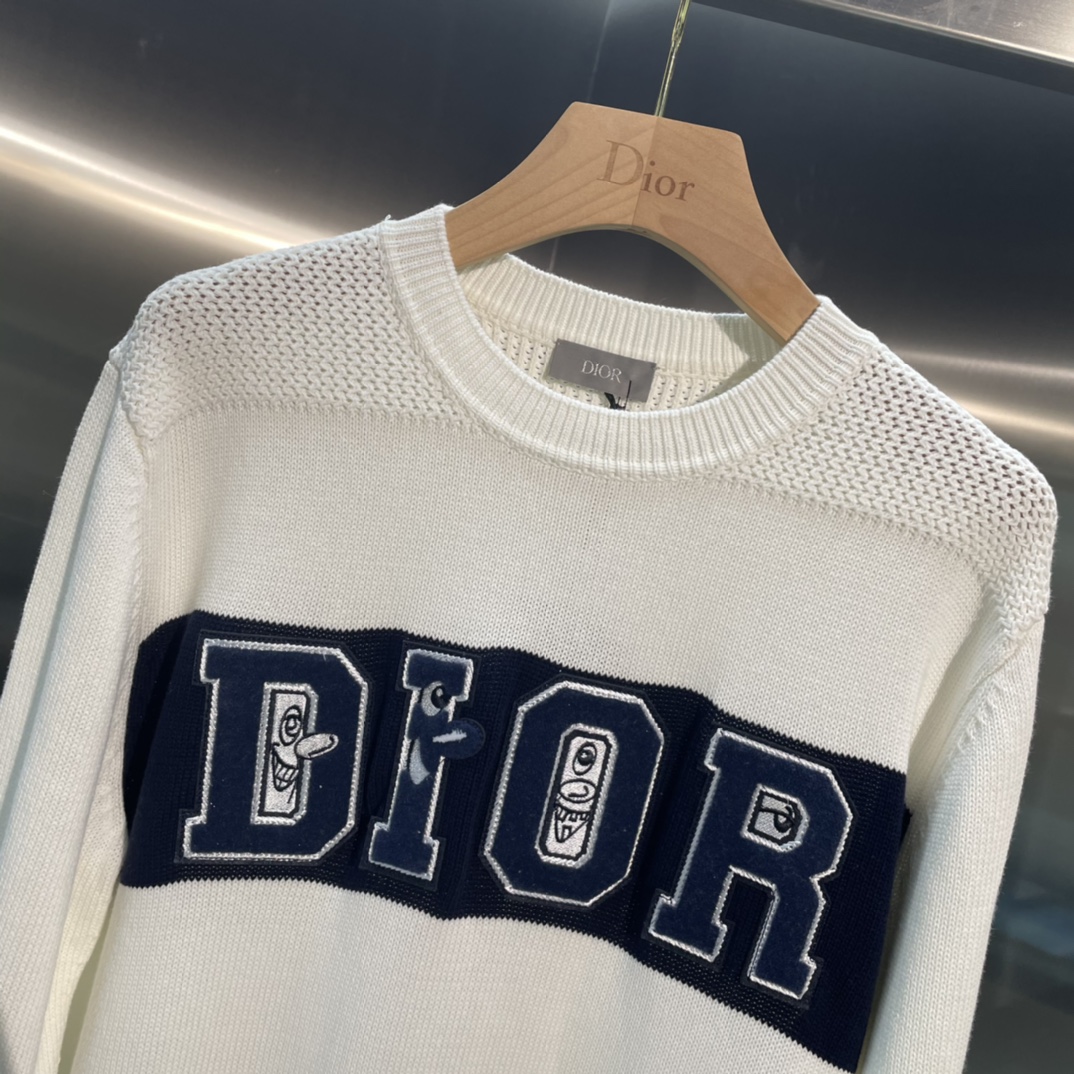 Dior Sweatshirt Oversized Cotton in White