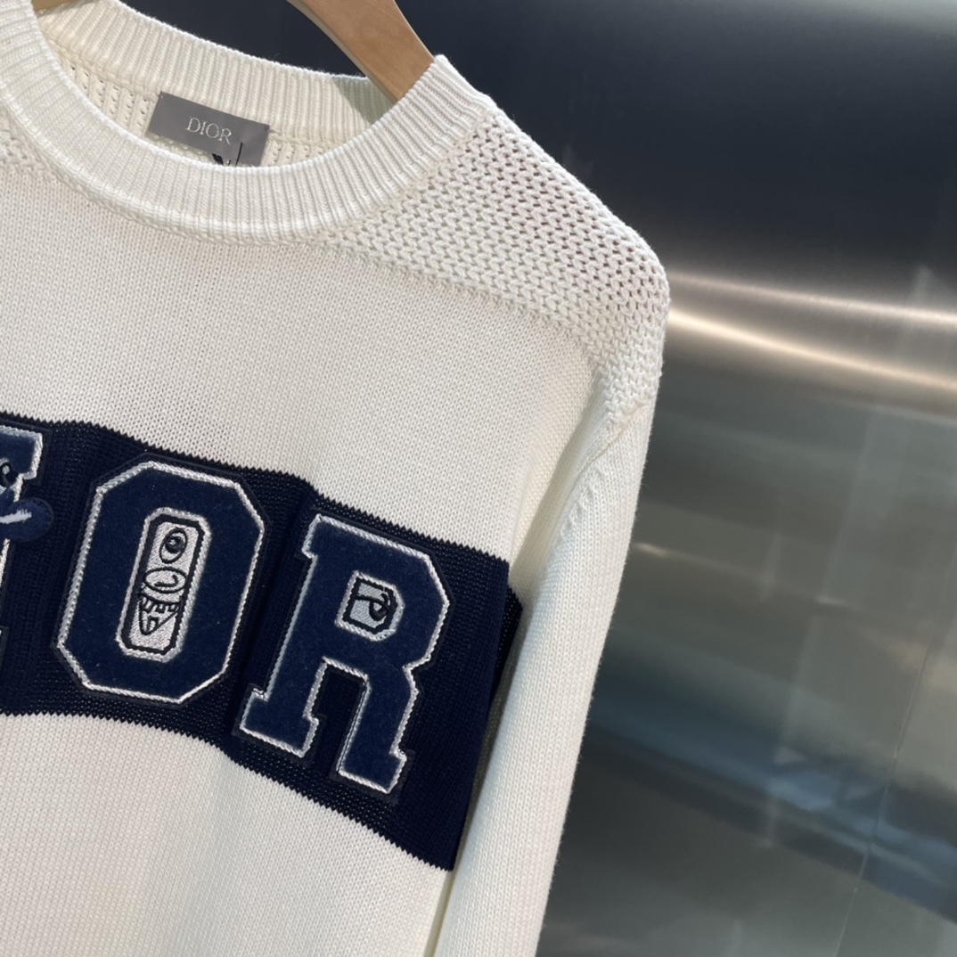 Dior Sweatshirt Oversized Cotton in White