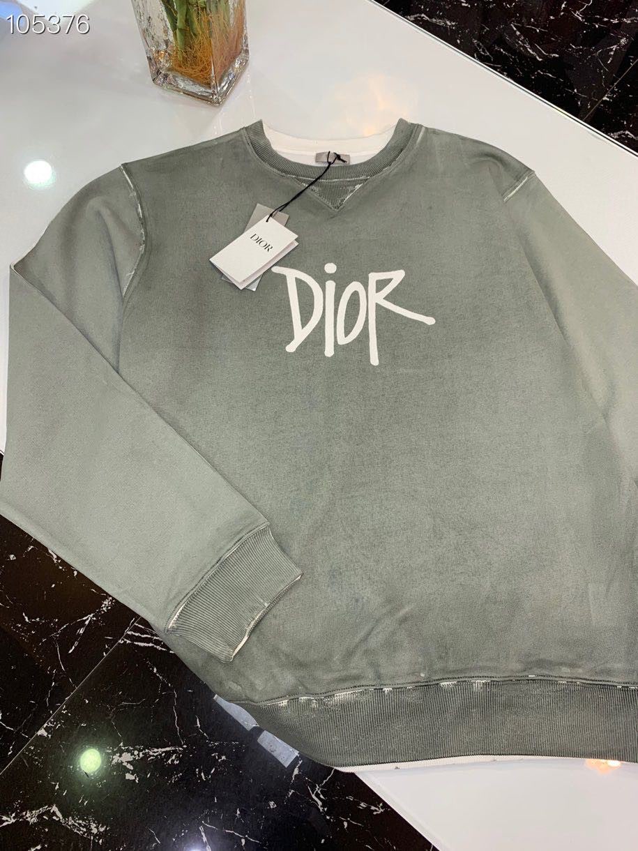 Dior Sweatshirt Oversized Cotton in Gray