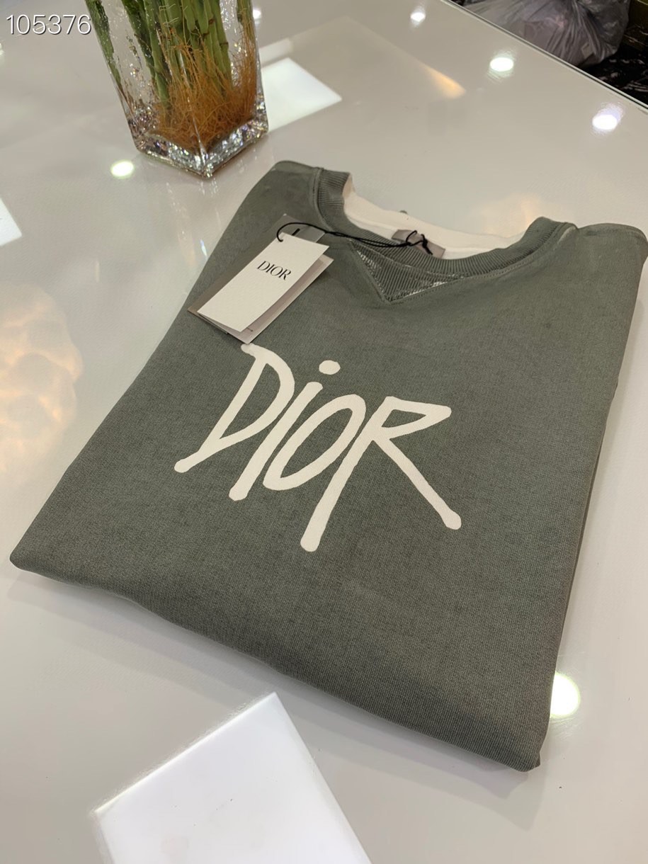 Dior Sweatshirt Oversized Cotton in Gray