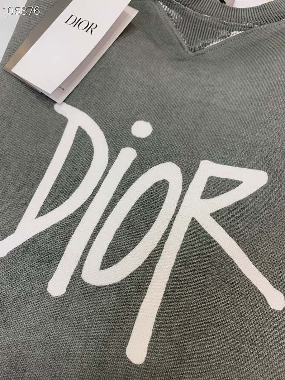 Dior Sweatshirt Oversized Cotton in Gray