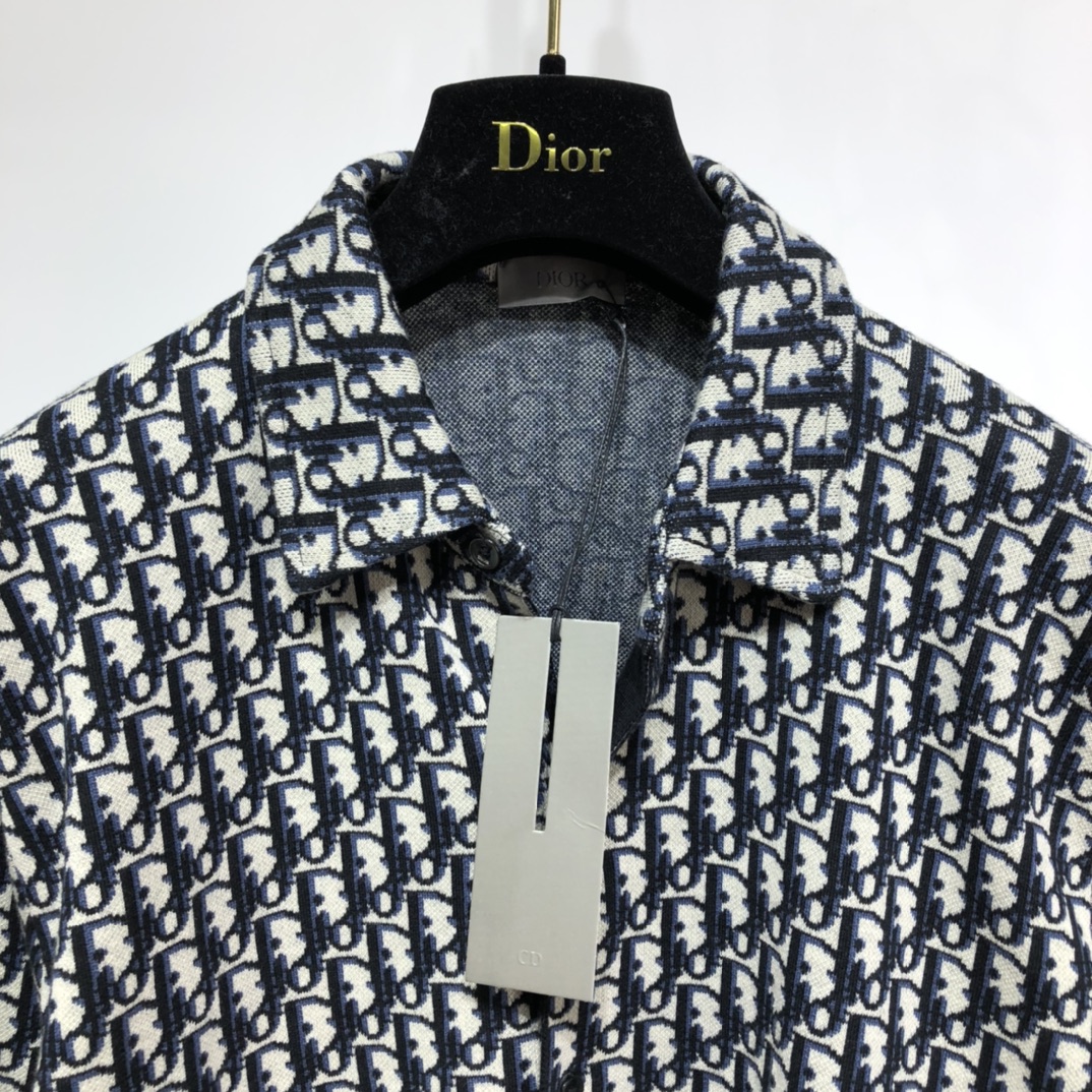 Dior Shirt Oblique Overshirt in Gray