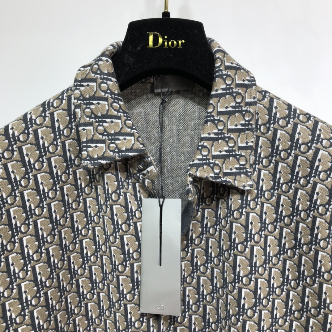 Dior Shirt Oblique Overshirt in Gray