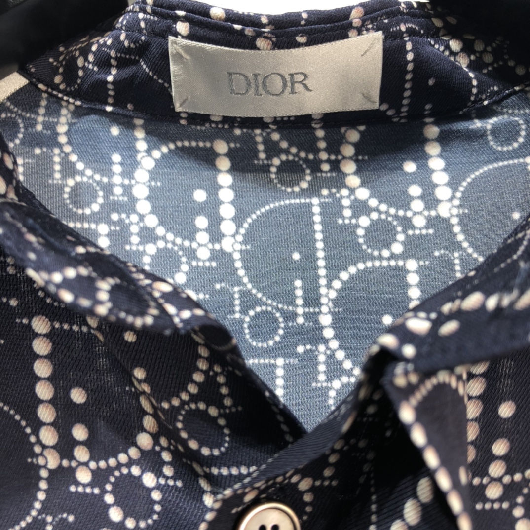 Dior Shirt Oblique Overshirt in Blue