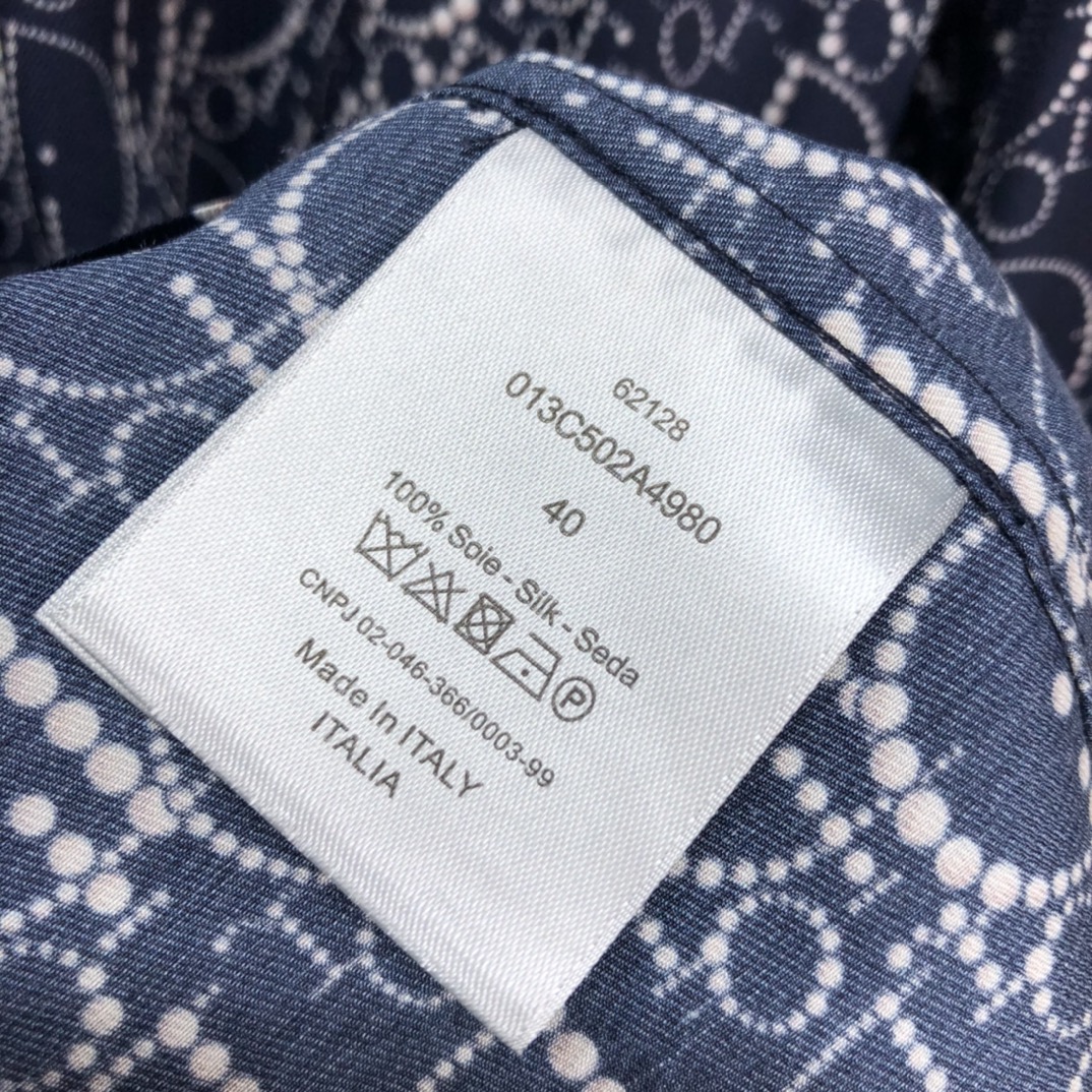 Dior Shirt Oblique Overshirt in Blue