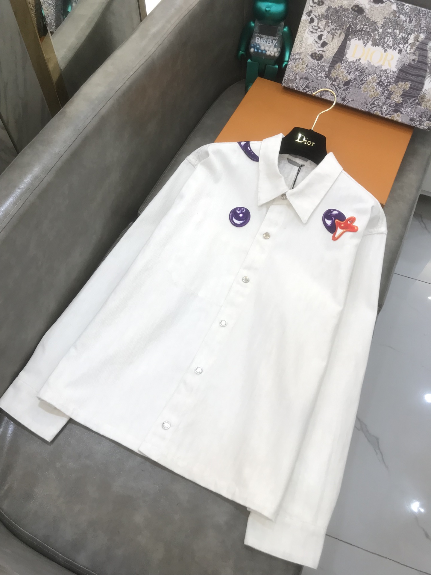 Dior Shirt KENNY SCHARF Overshirt in White