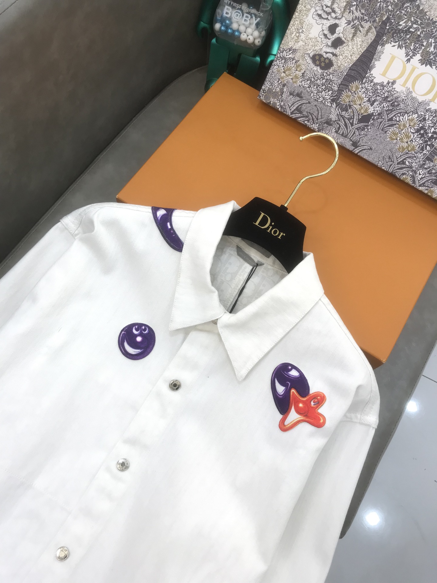 Dior Shirt KENNY SCHARF Overshirt in White