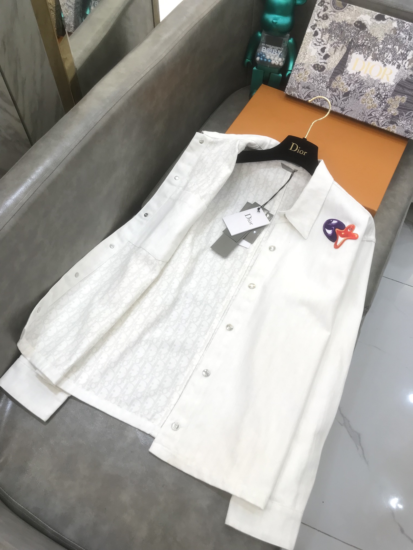 Dior Shirt KENNY SCHARF Overshirt in White