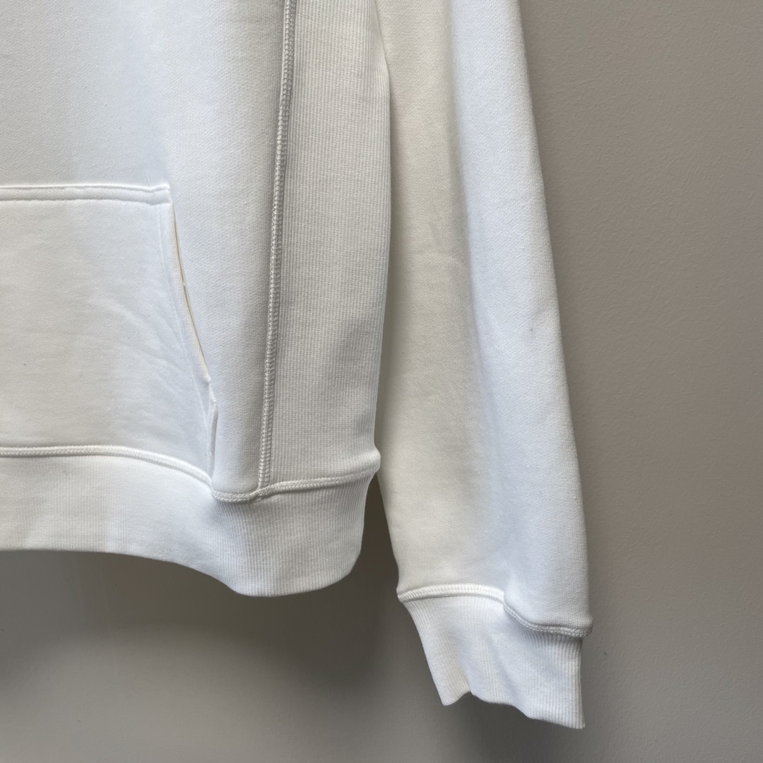 Dior Hoodie Oversized Cotton in White