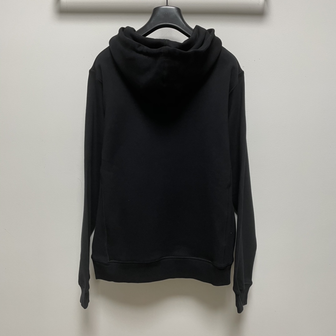 Dior Hoodie Oversized Cotton in Black