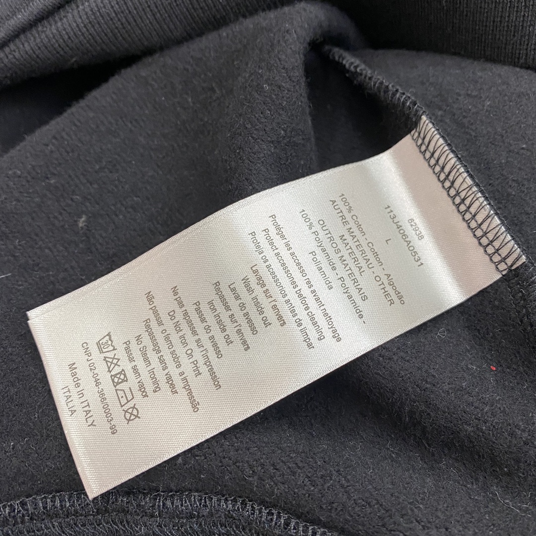 Dior Hoodie Oversized Cotton in Black