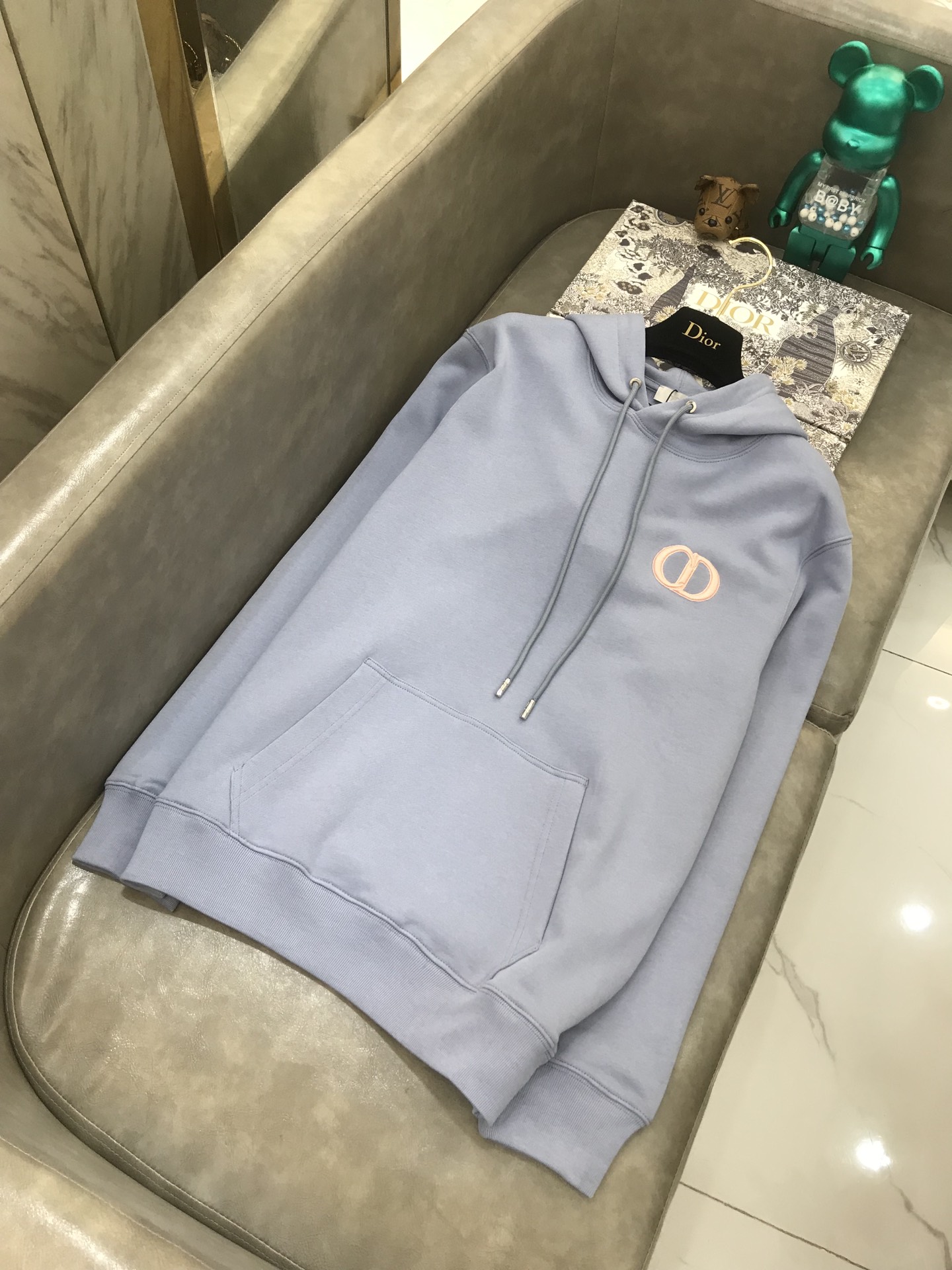 Dior Hoodie Cd Icon Cotton in Blue