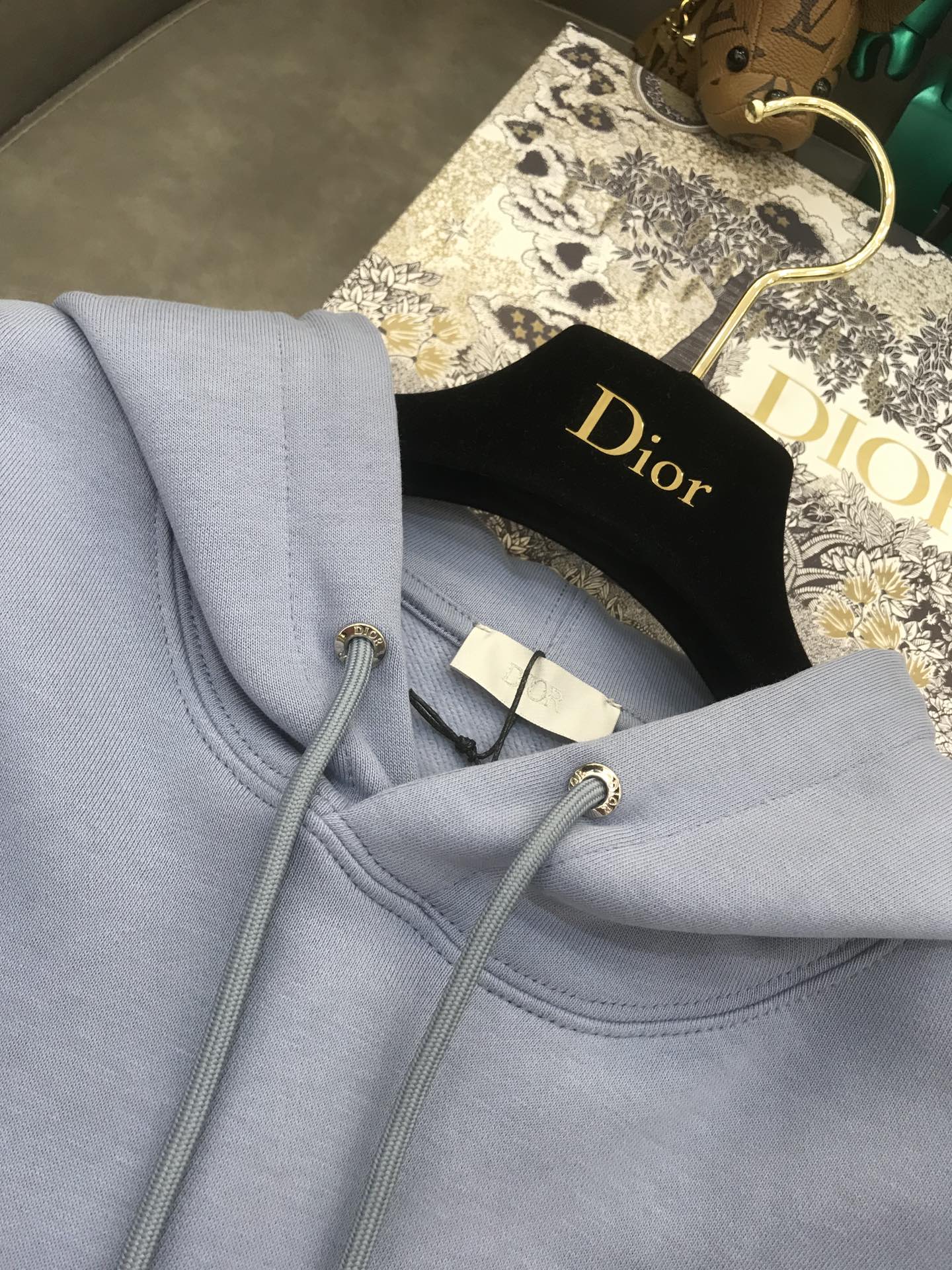 Dior Hoodie Cd Icon Cotton in Blue