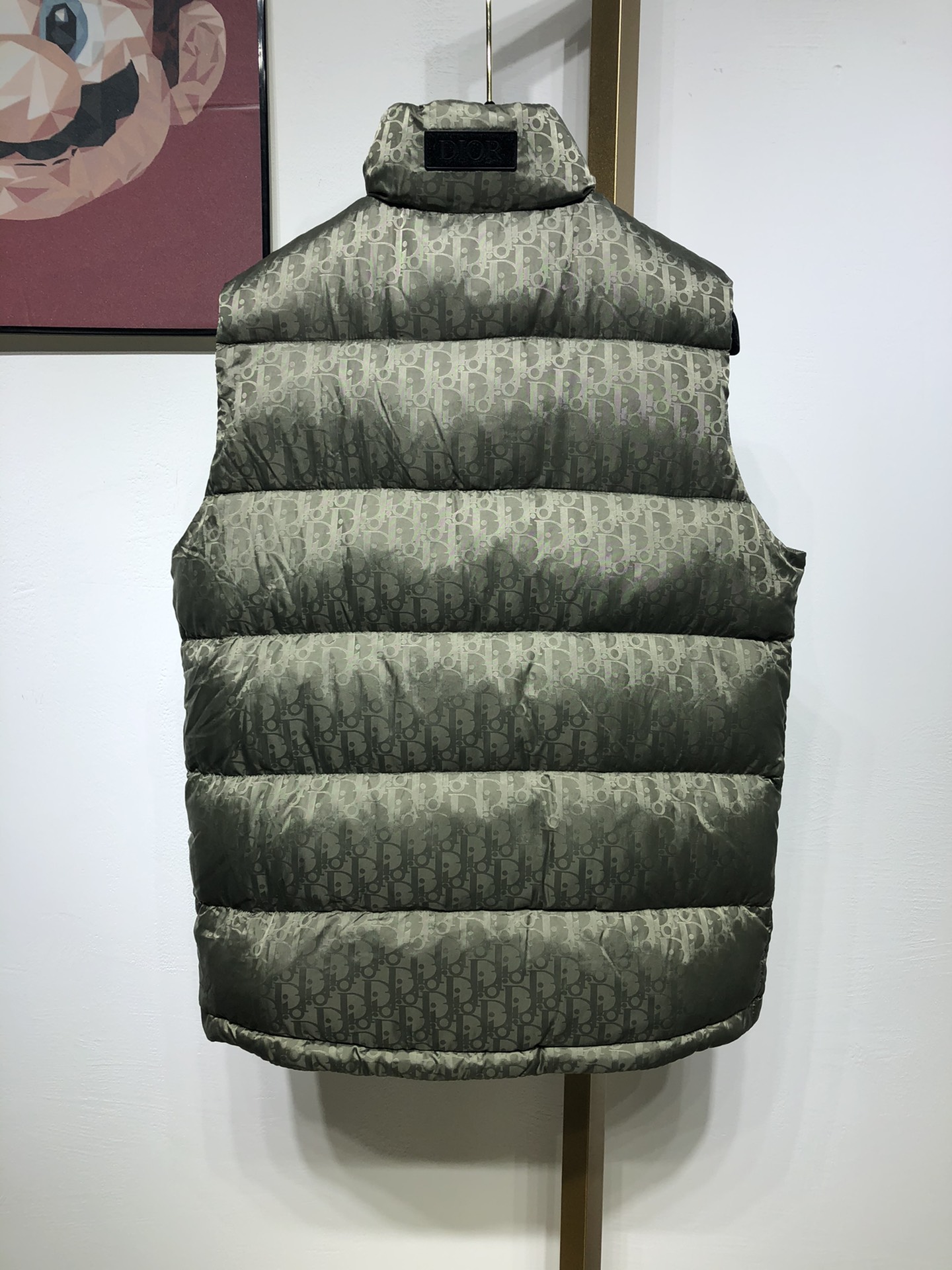 Dior Down Jacket Oblique Sleeveless