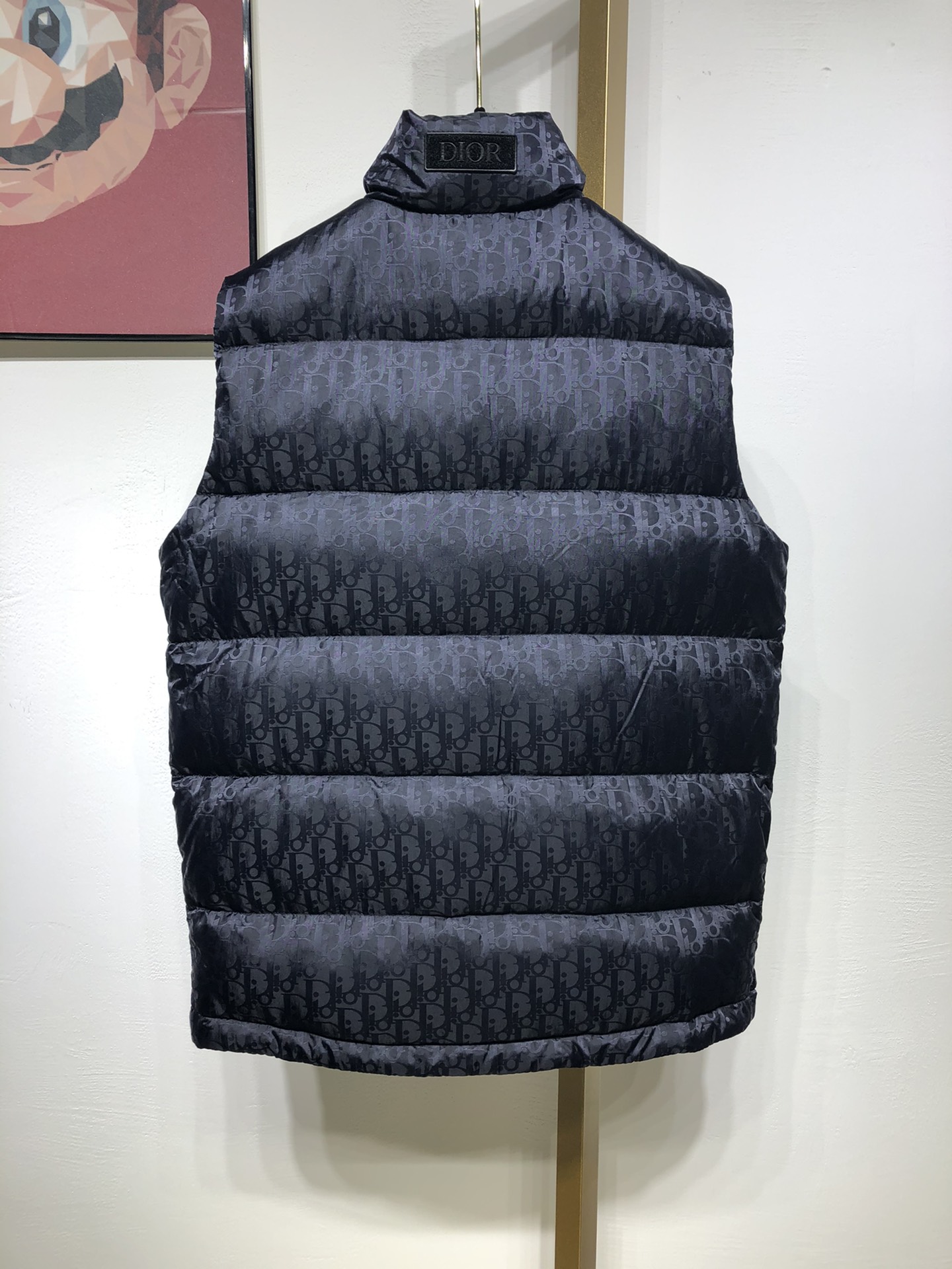 Dior Down Jacket Oblique Sleeveless