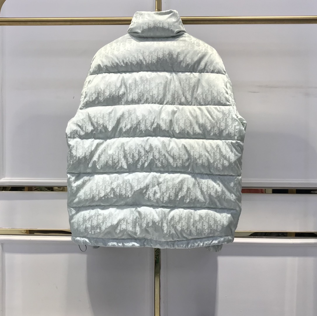 Dior Down Jacket Oblique in White