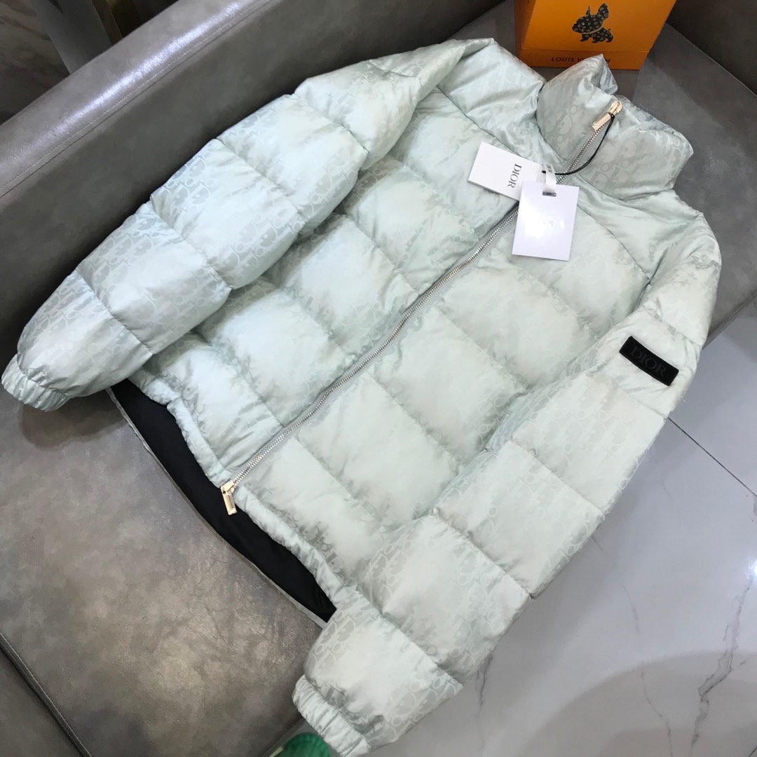 Dior Down Jacket Oblique in White