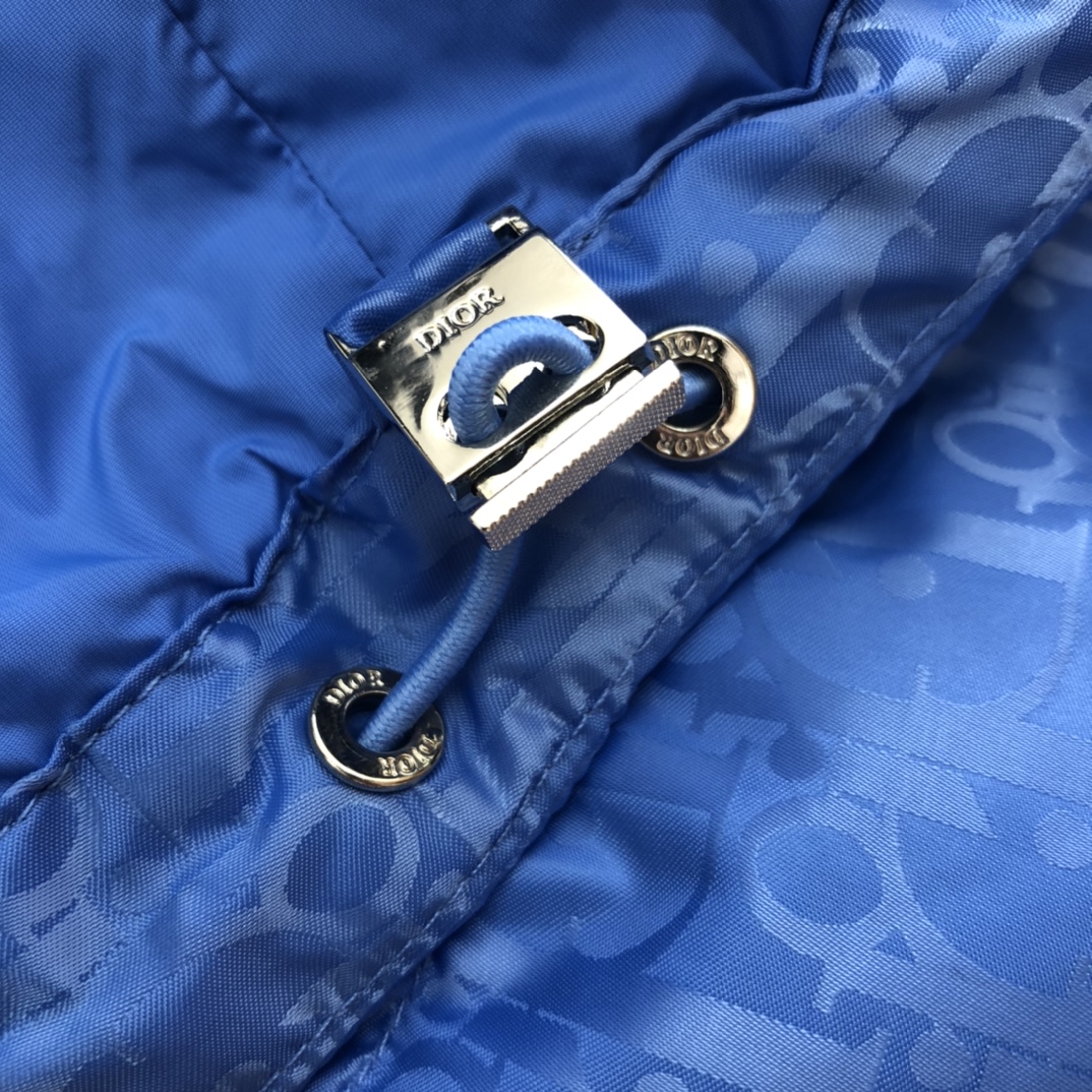 Dior Down Jacket Oblique in Blue