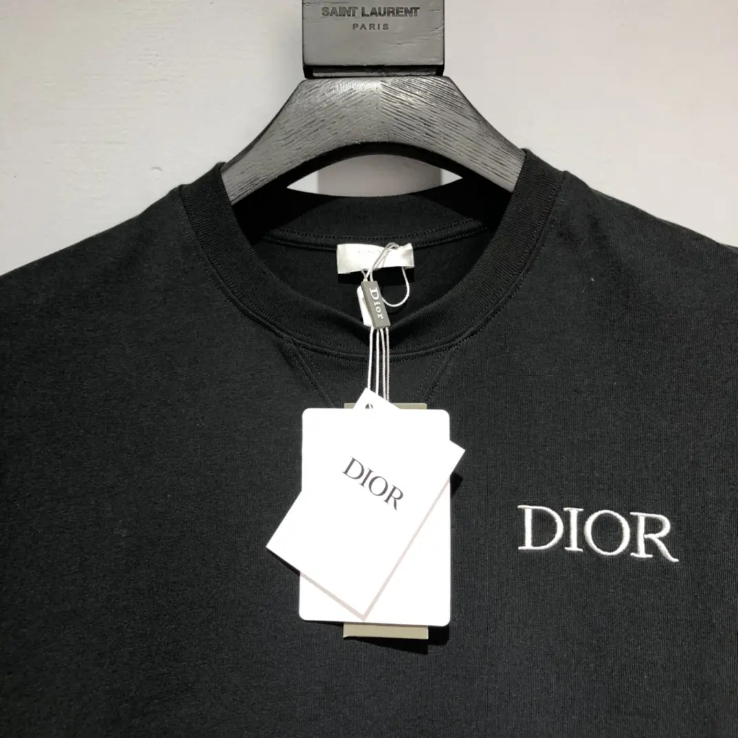 Dior CD 2022 NEW Mosaic contrast casual T-shirt