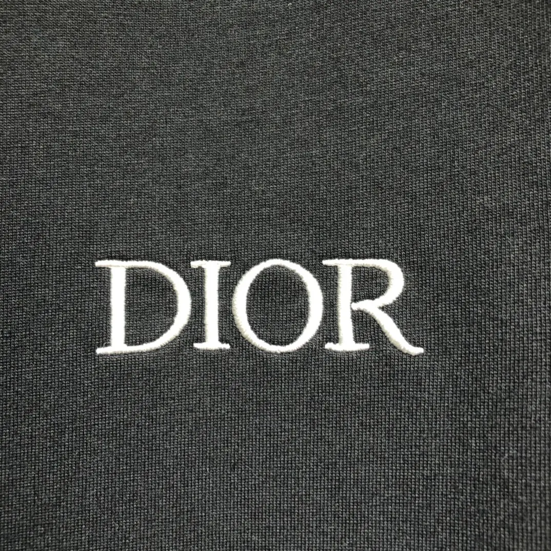 Dior CD 2022 NEW Mosaic contrast casual T-shirt