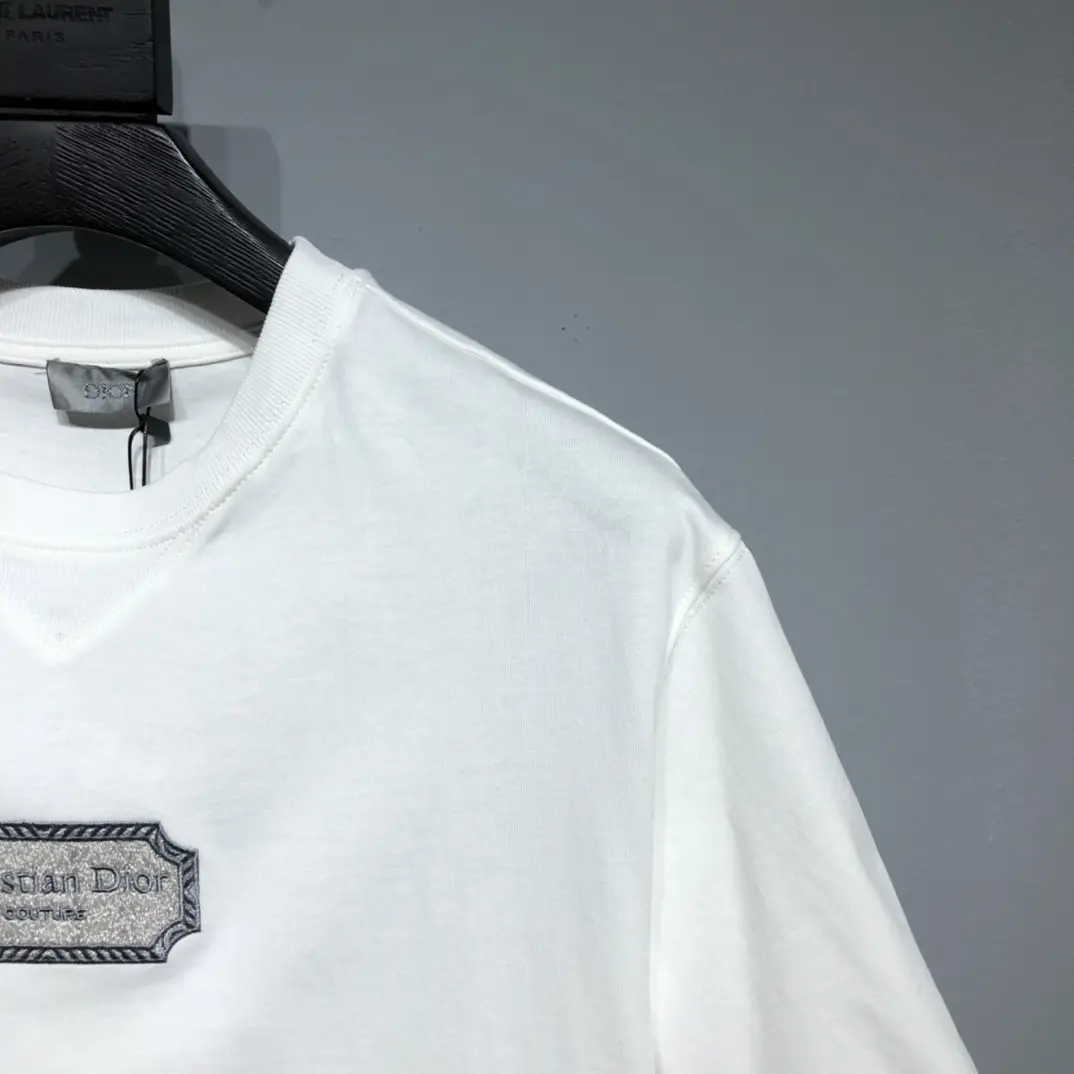 Dior CD 2022 NEW Letter embroidery T-shirt