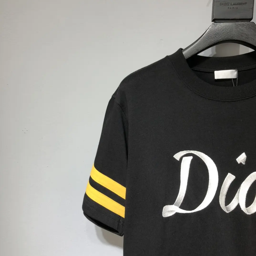 Dior CD 2022 NEW Letter embroidery cotton T-shirt