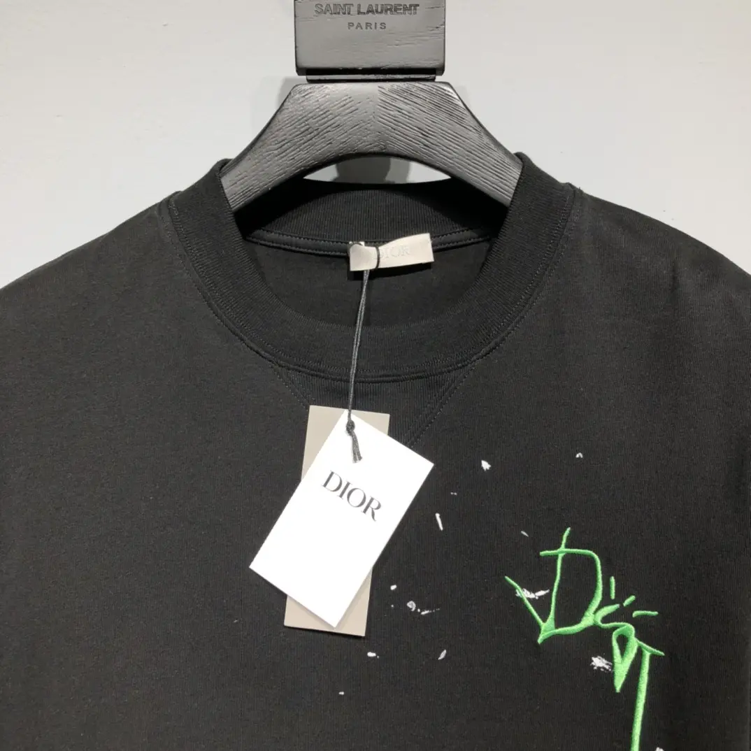 Dior CD 2022 NEW Freehand Graffiti T-shirt